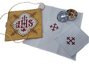 Bolsa viática JHS dourada