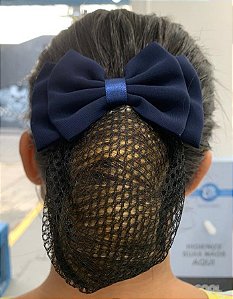 FIVELA COM LAÇO PARA CABELO - BRANCA/PRETA/MARINHO