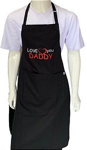 Avental BORDADO "I LOVE MY DAD"