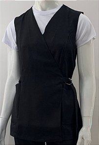 JALECO TRANSPASSADO AVULSO - BRANCO/PRETO/MARINHO