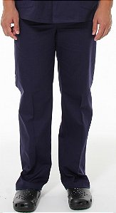 CALÇA MASCULINA BRIM COM ELASTICO - PRETO
