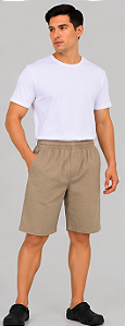 Bermuda Masculina de Brim com Elástico e Bolsos | ELI Uniformes