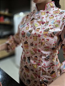 DOLMÃ FEMININA MANGA 3/4 - CUPCAKE