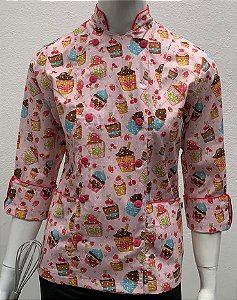 DOLMÃ FEMININA MANGA 3/4 - CUPCAKE