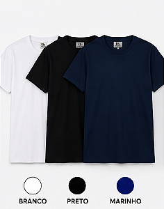 Camiseta Unissex Básica 100% Algodão Manga Curta para Uniforme Profissional