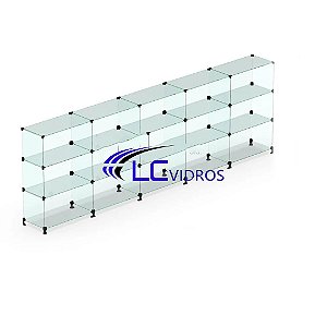 Balcão de atendimento 3.00m/comprimento ( 5 box de 60cm)