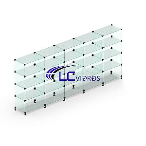 Balcão de atendimento 2.50M/comprimento (5 box de 50 cm)