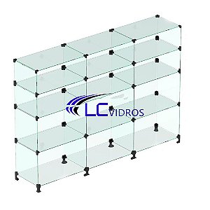 Balcão de atendimento 1.80M/comprimento (3 box de 60 cm)