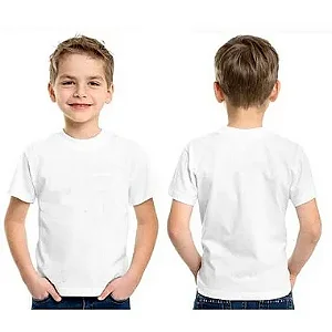 Camisa infantil 100% poliéster para sublimação
