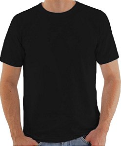 Kit com 10 camisetas pretas para sublimação