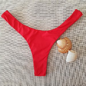 Calcinha Asa Delta Elastico Embutido - Vermelho - G
