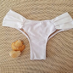 Calcinha de Biquíni Borboleta Bombom - Branco - G