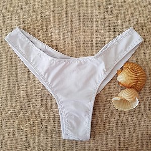 Calcinha de Biquíni Fio Duplo - Branco - M