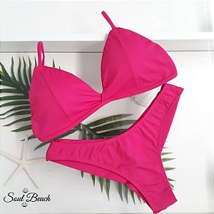 Biquíni Retrô Fio Duplo - Pink