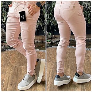 Calça Alfaiataria Skinny Cós Italiano: Rose