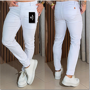 Calça Alfaiataria Slim Cós Italiano: Branca