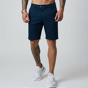 Bermuda Alfaiataria Cós Italiano Marinho