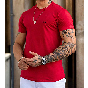 Camiseta Básica Premium Vermelha