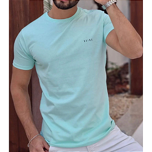 Camiseta Básica Premium Verde Água