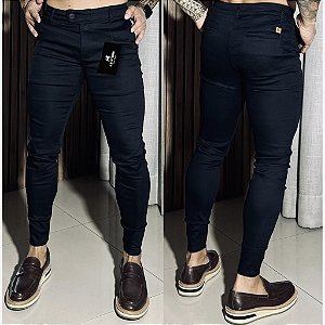 Calça Alfaiataria Skinny Cós Italiano: Black