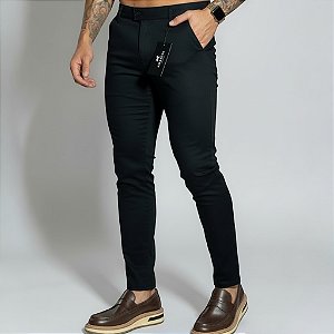 Calça Alfaiataria Skinny Cós Italiano: Black