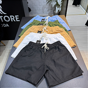 Short Linho Black