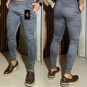 Calça Alfaiataria Skinny Cós Italiano: Titanio
