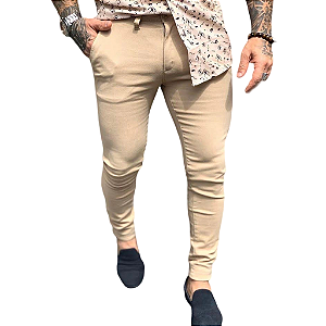 Calça Alfaiataria: Bege