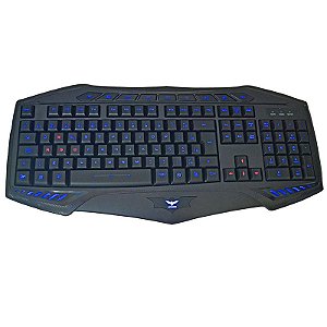 TECLADO USB ABNT-2 GAMING ILUMINADO BLACK MICRODIGI MD-KB109L