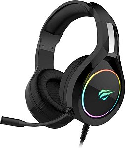 FONE DE OUVIDO COM HEADSET HAVIT GAMING HV-H2232D RGB 3.5MM+USB BLACK