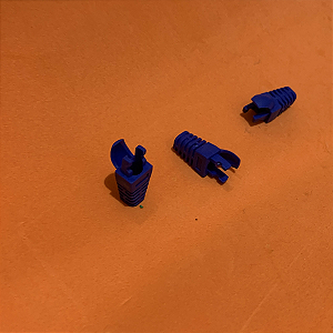 Capa Protetor para conector de cabo de rede RJ45 Azul