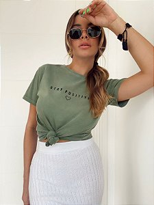 T-SHIRT DIANA VERDE MILITAR