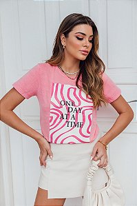 T-SHIRT INGRID ROSA GOIABA