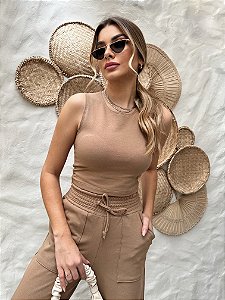 CROPPED LEILA CAMEL