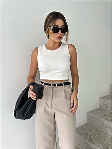 CROPPED MARIA OFF WHITE