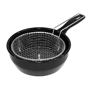 Frigideira Fritatudo Fritadeira Cesto 20cm Esmaltada Roa