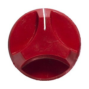 Botão Para Fogão Dako Estrela Vermelho Vertical Rosa Maria C/Cano S/Espelho