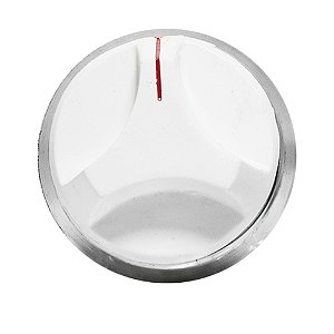 Botão Dako Estrela Branco c/ Cano c/ Espelho Niquelado Posição Horizontal