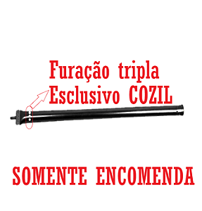 Queimador Tubo Esmaltado "I" COZIL 3 furos 79 CM