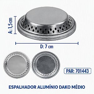 Espalhador Alumínio Dako Familia Medio