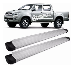 Estribo Hilux 2005 / 2015 Cab. Dupla - Novo Completo com Suportes - PAR