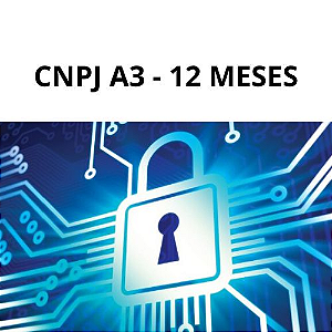 e-CNPJ-A3-SÓ CERTIFICADO-12 MESES