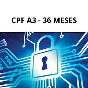 e-CPF-A3-SÓ CERTIFICADO-36 MESES