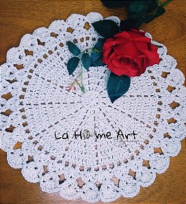 Sousplat de Crochê Cor Cru - Modelo Classico