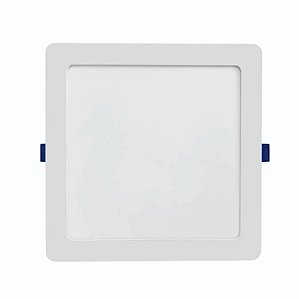 Painel Plafon Led 18W Embutir 3000K Luz Branco Quente