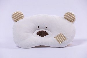 Travesseiro Urso para Bebê Marfim  Zip Toys