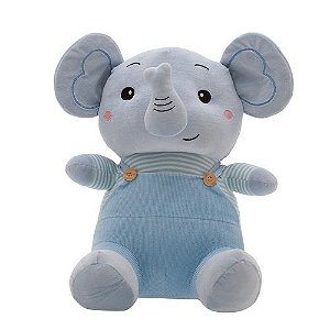 Elefante Pelúcia Fran  Azul Zip Toys