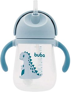 Copo Com Alça Removível Buba Azul Dinossauro