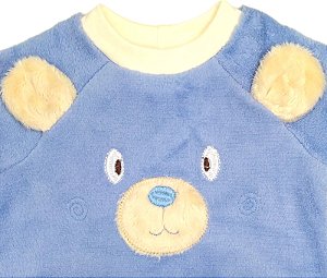 Conjunto Para Bebê Pelúcia Bordado Urso P-G