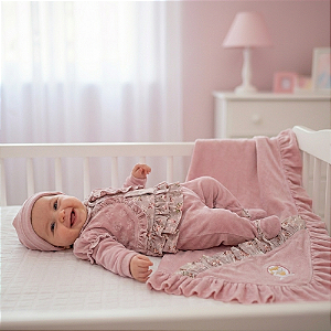 Saída Maternidade Plush Menina Otolina My Baby